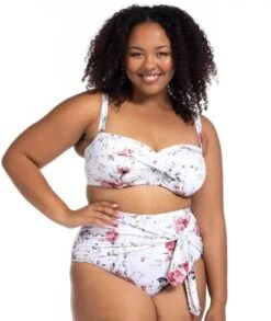 Artesands Clementine Hayes High Waist Swim Brief - White -BRASTOGO Sales artesands clementine hayes high waist swim brief white