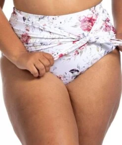Artesands Clementine Hayes High Waist Swim Brief - White -BRASTOGO Sales artesands clementine hayes high waist swim brief white 3