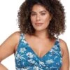 Artesands Fleur Du Champ Delacroix Cross Front D-G Cup Bikini Top - Cerulean -BRASTOGO Sales artesands fleur du champ delacroix cross front d g cup bikini top cerulean