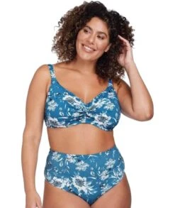 Artesands Fleur Du Champ Monet Soft Cup Underwire D-DD Cup Bikini Top - Cerulean -BRASTOGO Sales artesands fleur du champ monet soft cup underwire d dd cup bikini top cerulean 1