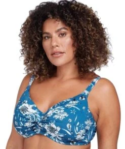 Artesands Fleur Du Champ Monet Soft Cup Underwire D-DD Cup Bikini Top - Cerulean -BRASTOGO Sales artesands fleur du champ monet soft cup underwire d dd cup bikini top cerulean 3