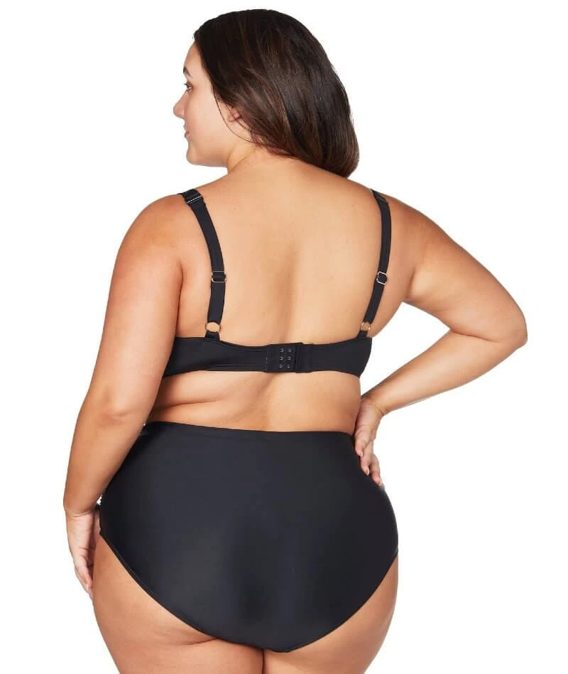 Artesands Hues Botticelli High Waist Swim Brief - Black 7 Artesands Hues Botticelli High Waist Swim Brief - Black - Image 5
