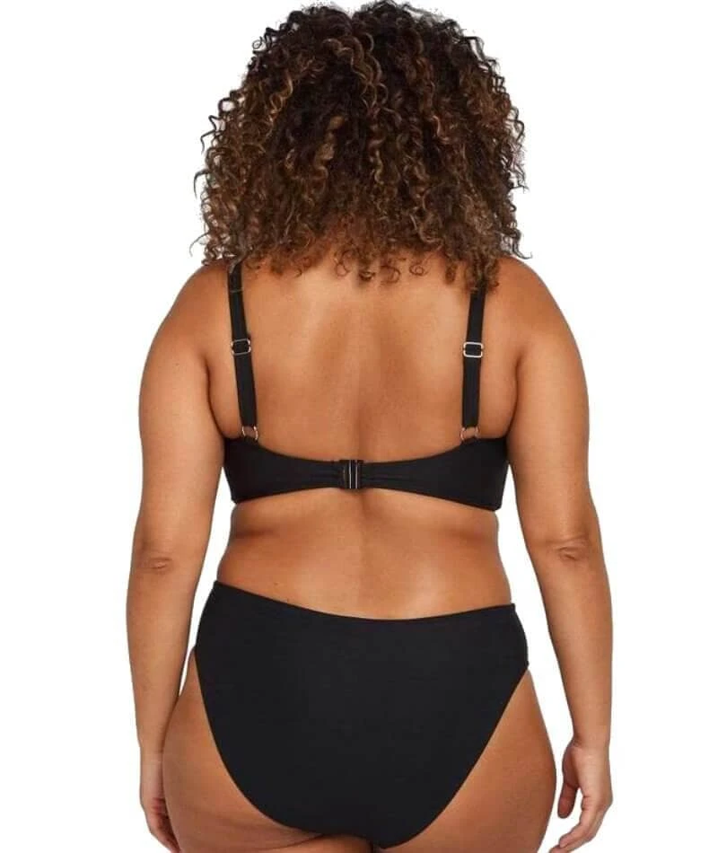 Artesands Hues Delacroix Cross Front D-G Cup Bikini Top - Black 7 Artesands Hues Delacroix Cross Front D-G Cup Bikini Top - Black - Image 5