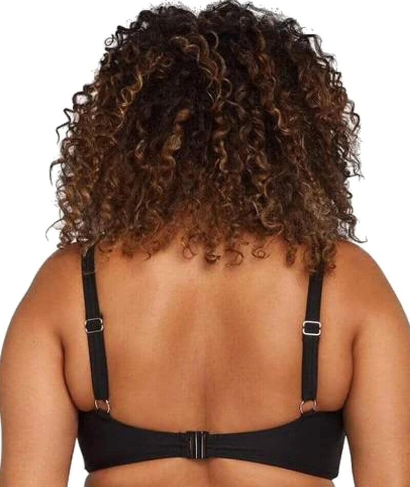 Artesands Hues Delacroix Cross Front D-G Cup Bikini Top - Black 4 Artesands Hues Delacroix Cross Front D-G Cup Bikini Top - Black - Image 2