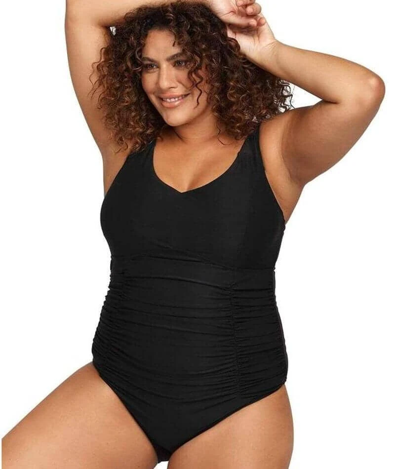 Artesands Hues Raphael Underwire E-F Cup One Piece Swimsuit - Black 5 Artesands Hues Raphael Underwire E-F Cup One Piece Swimsuit - Black - Image 3