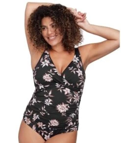 Artesands Om Sara Delacroix Cross Front D-G Cup One Piece Swimsuit - Black