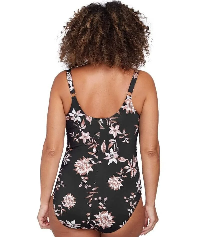 Artesands Om Sara Delacroix Cross Front D-G Cup One Piece Swimsuit - Black 4 Artesands Om Sara Delacroix Cross Front D-G Cup One Piece Swimsuit - Black - Image 2