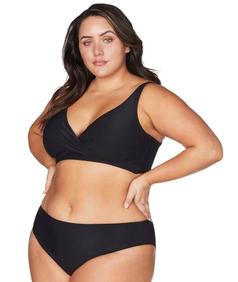 Artesands Recycled Hues Delacroix Cross Front D-G Cup Bikini Top - Black 10 Artesands Recycled Hues Delacroix Cross Front D-G Cup Bikini Top - Black - Image 8