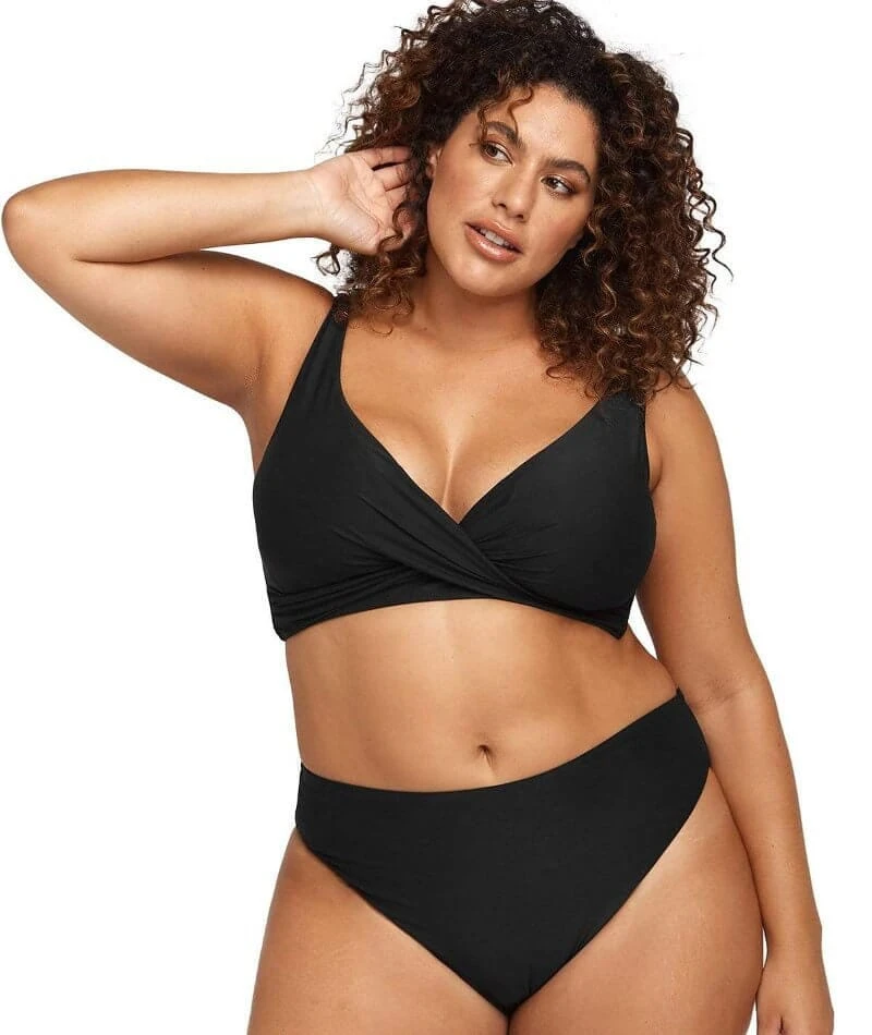 Artesands Recycled Hues Delacroix Cross Front D-G Cup Bikini Top - Black 11 Artesands Recycled Hues Delacroix Cross Front D-G Cup Bikini Top - Black - Image 9