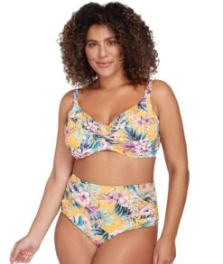 Artesands Tropo'logical Botticelli High Waist Swim Brief - Yellow -BRASTOGO Sales artesands tropological botticelli high waist swim brief yellow