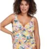 Artesands Tropo'logical Delacroix Cross Front D-G Cup One Piece Swimsuit - Yellow -BRASTOGO Sales artesands tropological delacroix cross front d g cup one piece swimsuit yellow