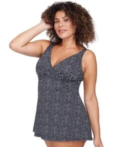 Artesands Delacroix Wirefree Swimdress - Black -BRASTOGO Sales artesands zig zag delacroix cross over d g cup swimdress black 3