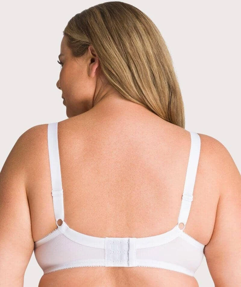 Ava & Audrey Lucille Lace Underwired Full Cup Bra - White 4 Ava & Audrey Lucille Lace Underwired Full Cup Bra - White - Image 2