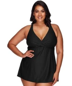 Artesands Hues Delacroix Soft Cup Swimdress Swimsuit - Black