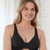Bestform Unlined Cotton Stretch T-Shirt Bra With Underwire - Black -BRASTOGO Sales bestform unlined cotton stretch t shirt bra with underwire black 1