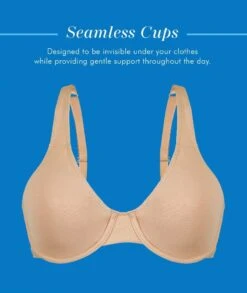 Bestform Unlined Cotton Stretch T-Shirt Bra With Underwire - Sand -BRASTOGO Sales bestform unlined cotton stretch t shirt bra with underwire sand 4