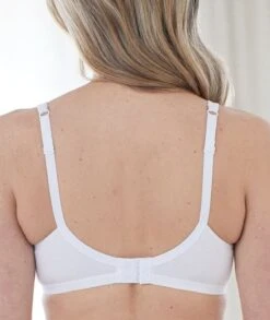 Bestform Unlined Cotton Stretch T-Shirt Bra With Underwire - White -BRASTOGO Sales bestform unlined cotton stretch t shirt bra with underwire white 3
