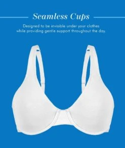Bestform Unlined Cotton Stretch T-Shirt Bra With Underwire - White -BRASTOGO Sales bestform unlined cotton stretch t shirt bra with underwire white 4