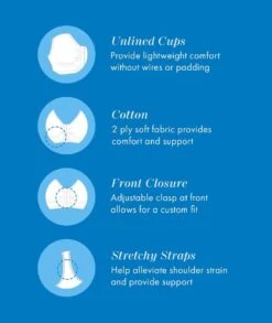 Bestform Unlined Wirefree Cotton Stretch Sports Bra With Front Closure - White -BRASTOGO Sales bestform unlined wire free cotton stretch sports bra with front closure white 5