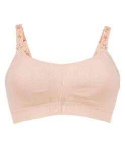 Cake Maternity Cotton Candy Seamless Sleep & Yoga Wirefree Nursing Bra - Nude -BRASTOGO Sales cake maternity cotton candy seamless sleep yoga nursing bra nude 4