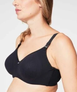 Cake Maternity Croissant Seamless Flexi Wire Nursing Bra - Black -BRASTOGO Sales cake maternity croissant seamless flexi wire nursing bra black2
