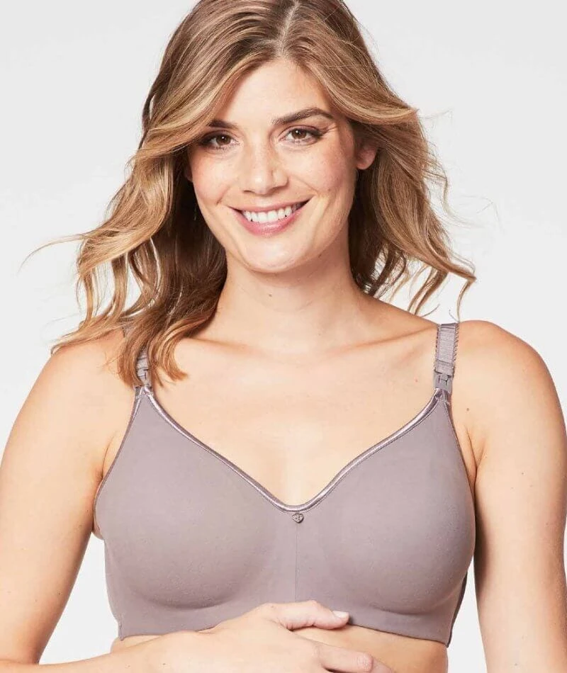 Cake Maternity Croissant Seamless Flexi Wire Nursing Bra - Raisin 3 Cake Maternity Croissant Seamless Flexi Wire Nursing Bra - Raisin