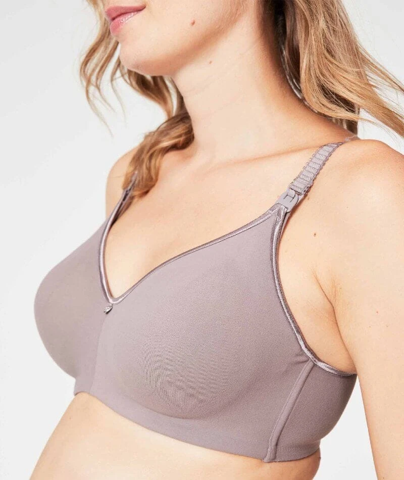 Cake Maternity Croissant Seamless Flexi Wire Nursing Bra - Raisin 7 Cake Maternity Croissant Seamless Flexi Wire Nursing Bra - Raisin - Image 5