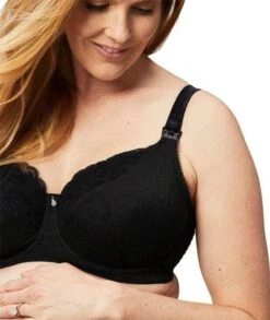 Cake Maternity TimTams Flexi Wire Lace Nursing Bra - Black -BRASTOGO Sales cake maternity timtams flexi wire lace nursing bra black 4