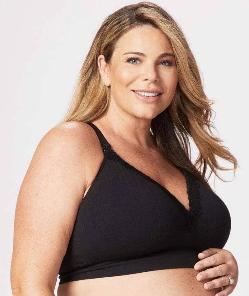Cake Maternity Tutti Frutti E-FF Cup Wirefree Nursing Bra - Black 9 Cake Maternity Tutti Frutti E-FF Cup Wirefree Nursing Bra - Black - Image 7