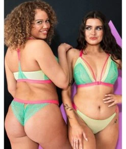 Curvy Kate Front And Centre Wire-free Bralette - Mint/Pink Green 17 Curvy Kate Front And Centre Wire-free Bralette - Mint/Pink Green -BRASTOGO Sales curvy kate front and centre wire free bralette mint pink green 7