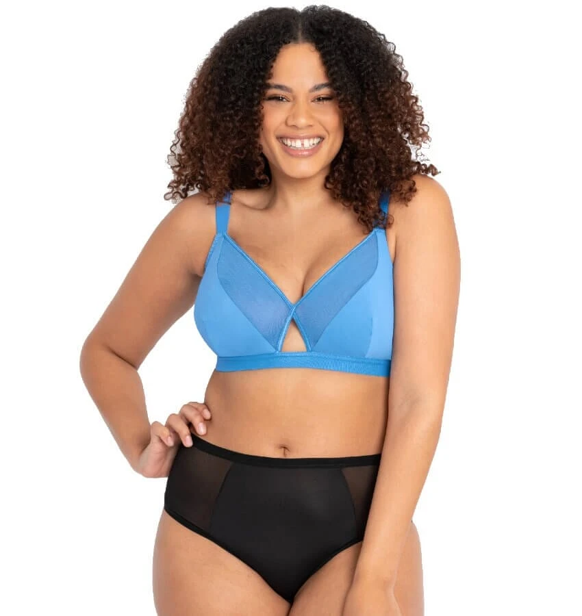 Curvy Kate Get Up And Chill Wirefree Bralette - Denim Blue 5 Curvy Kate Get Up And Chill Wirefree Bralette - Denim Blue - Image 3