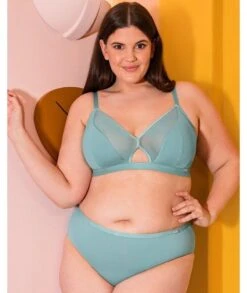 Curvy Kate Get Up And Chill Wire-free Bralette - Sage Green -BRASTOGO Sales curvy kate get up and chill wire free bralette sage green 8