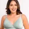 Curvy Kate In My Dreams Soft Cup Wirefree Bralette - Mint/Pink -BRASTOGO Sales curvy kate in my dreams soft cup bralette mint pink 1