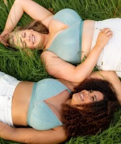 Curvy Kate In My Dreams Soft Cup Wirefree Bralette - Mint/Pink -BRASTOGO Sales curvy kate in my dreams soft cup bralette mint pink 11