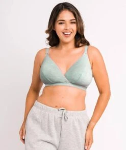 Curvy Kate In My Dreams Soft Cup Wirefree Bralette - Mint/Pink -BRASTOGO Sales curvy kate in my dreams soft cup bralette mint pink 2