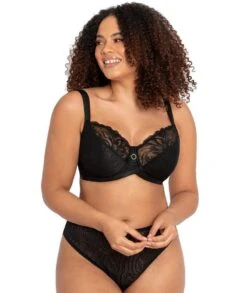Curvy Kate Lace Daze Balcony Bra - Black -BRASTOGO Sales curvy kate lace daze balcony bra black 3