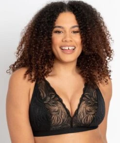 Curvy Kate Lace Daze Wirefree Bralette - Black