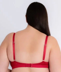 Curvy Kate Lace Daze Wirefree Bralette - Lipstick Red -BRASTOGO Sales curvy kate lace daze bralette lipstick red 9