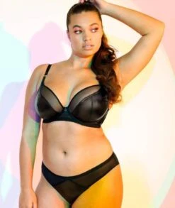 Curvy Kate Lucky Star Underwire Plunge Bra - Black -BRASTOGO Sales curvy kate lucky star underwire plunge bra black 10