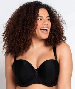 Curvy Kate Luxe Strapless Bra - Black -BRASTOGO Sales curvy kate luxe strapless bra black 3