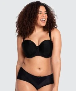 Curvy Kate Luxe Strapless Bra - Black -BRASTOGO Sales curvy kate luxe strapless bra black 6