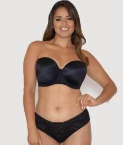 Curvy Kate Smoothie Strapless Moulded Bra - Black -BRASTOGO Sales curvy kate smoothie strapless moulded bra black 5
