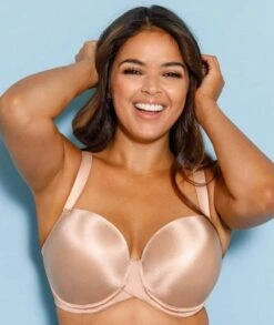 Curvy Kate Smoothie T-Shirt Balcony Moulded Bra - Latte -BRASTOGO Sales curvy kate smoothie t shirt balcony moulded bra latte 4