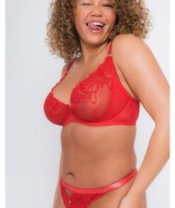 Curvy Kate Stand Out Scooped Plunge Bra - Fiery Red -BRASTOGO Sales curvy kate stand out scooped plunge bra fiery red 7