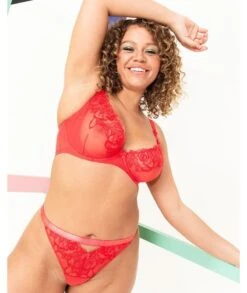 Curvy Kate Stand Out Scooped Plunge Bra - Fiery Red -BRASTOGO Sales curvy kate stand out scooped plunge bra fiery red 9
