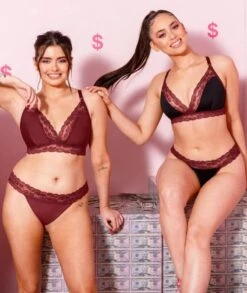 Curvy Kate Twice The Fun Reversible Wirefree Bralette - Oxblood/Black -BRASTOGO Sales curvy kate twice the fun reversible bralette oxblood black 21