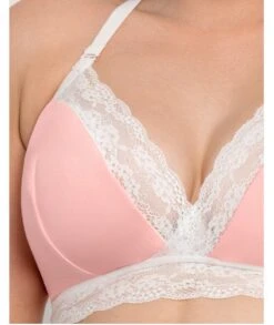 Curvy Kate Twice The Fun Reversible Wirefree Bralette - White/Pink -BRASTOGO Sales curvy kate twice the fun reversible bralette white pink 14