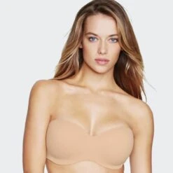 Dominique Underwired Strapless Bridal Bra - Nude