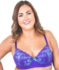 Lady Emprezz Frenchie Padded Shaping Bra - Purple/Aqua 33 Lady Emprezz Frenchie Padded Shaping Bra - Purple/Aqua -BRASTOGO Sales e4bb1491ca01bf7eb3d854fec2ba4203