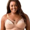 Elila Embroidered Wirefree Bra - Mocha
